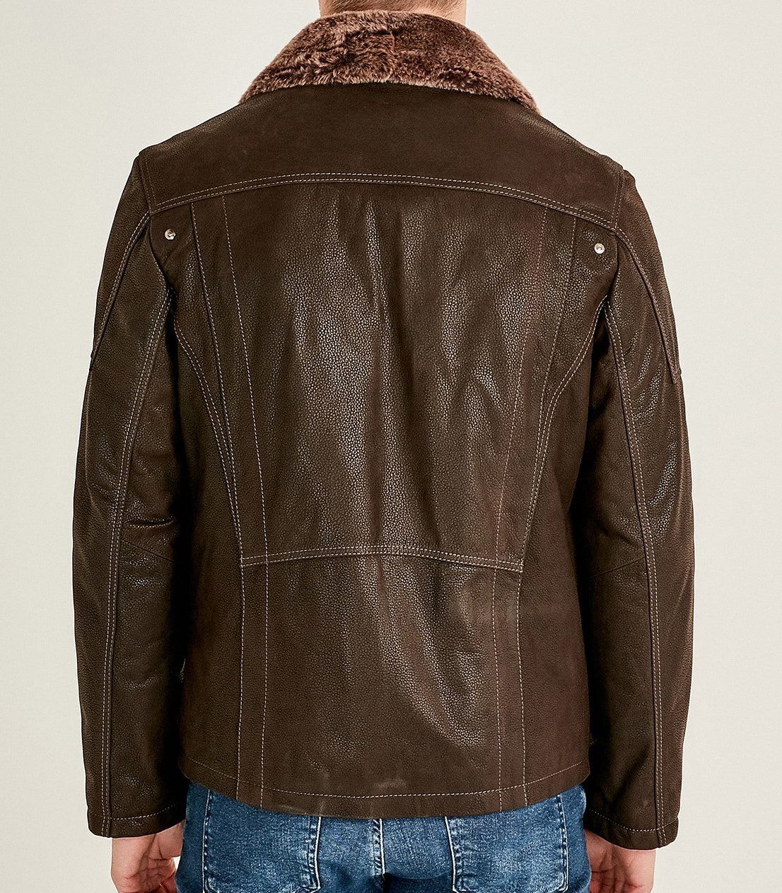 Brown Angelo Men's Leather Jacket