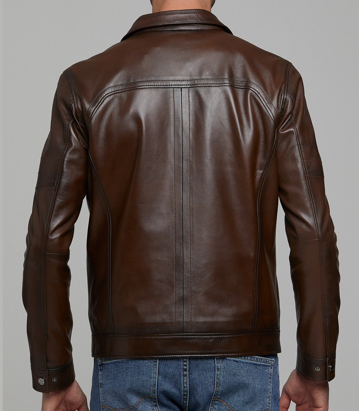 Bruno Brown Stylish Men's Leather Jacket