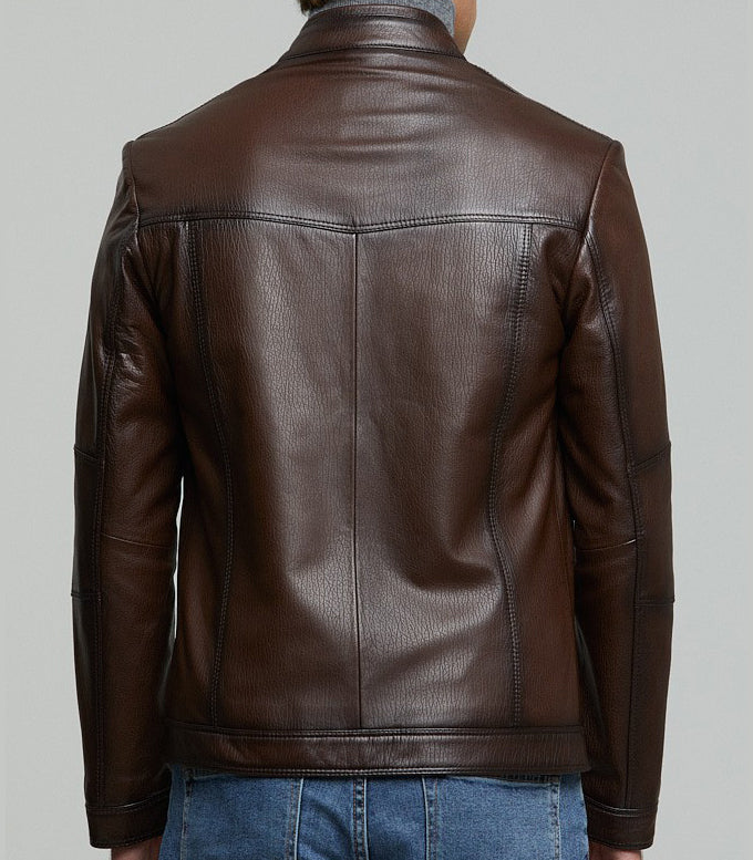 Butler Brown Men's Leather Jacket