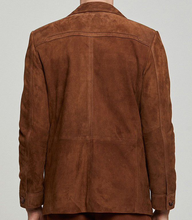 Kevin Suede Brown Jacket For Men
