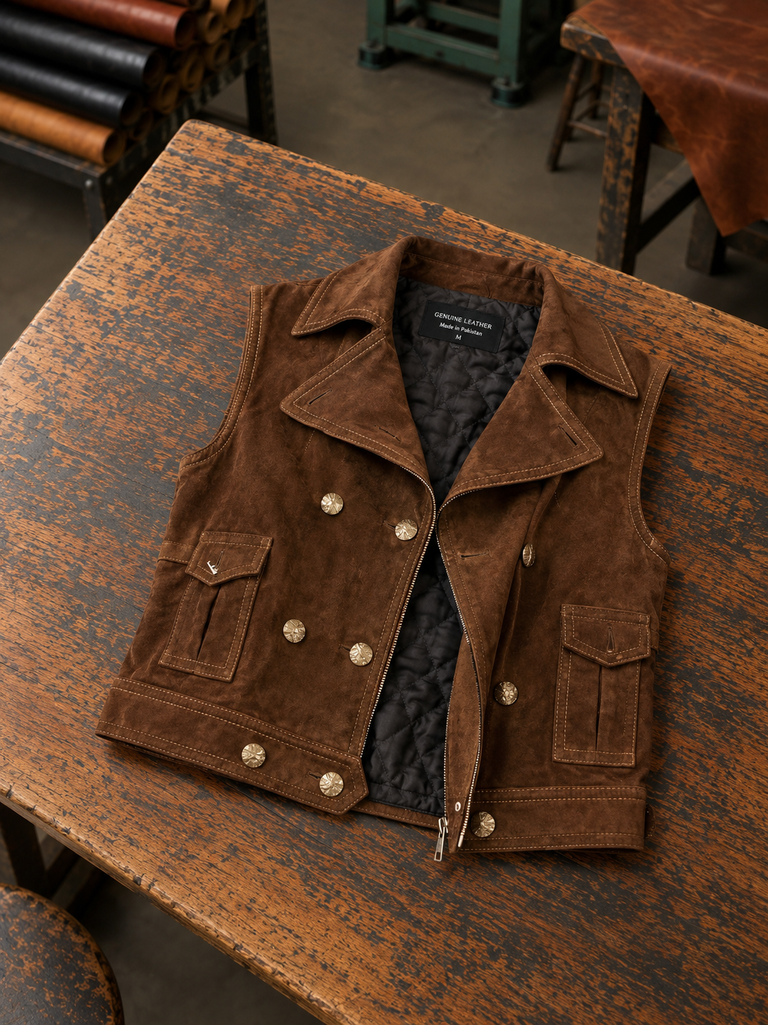 Brown Rio Vest For Women's