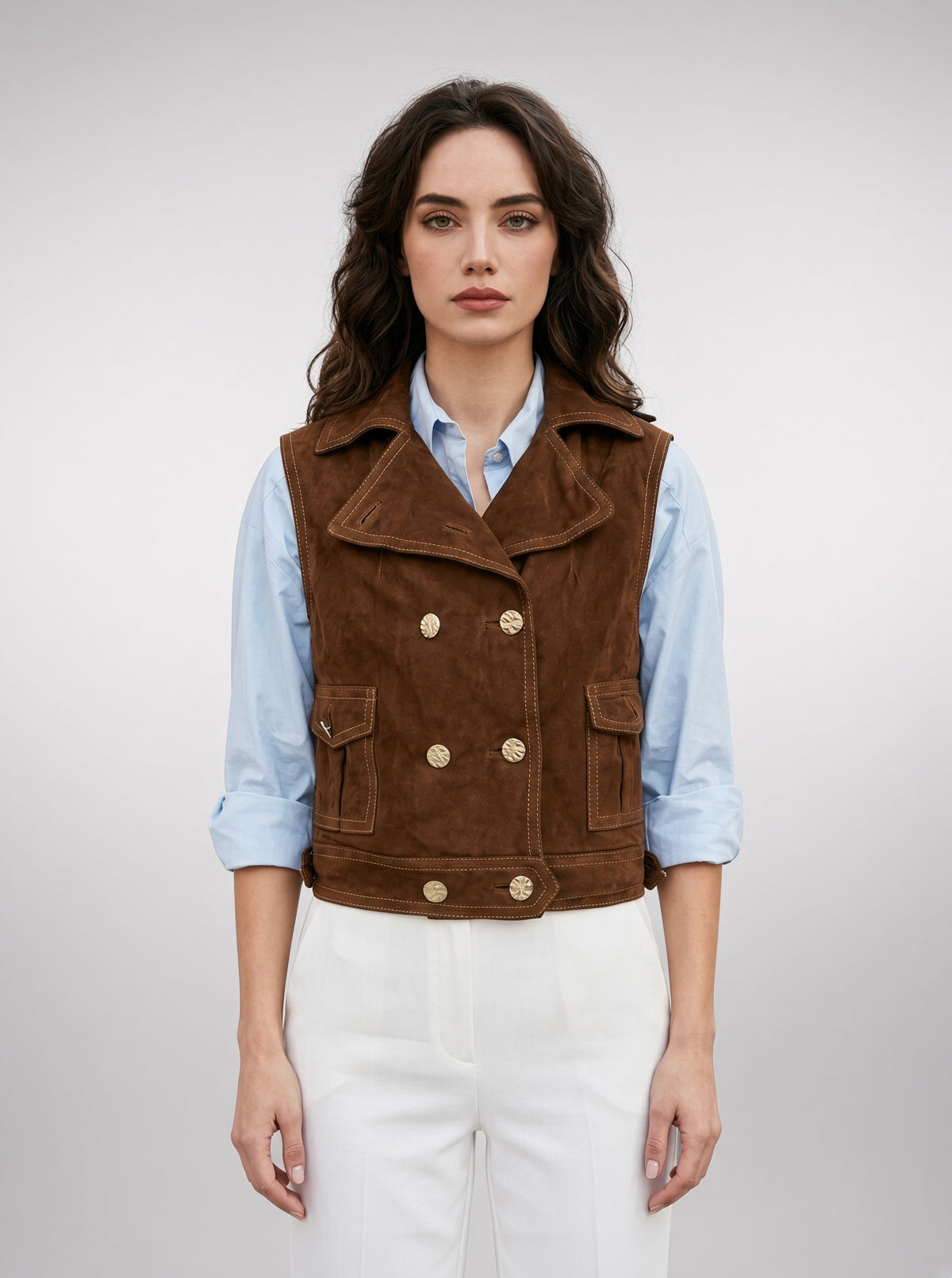 Brown Rio Vest For Women's