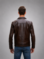 Bruno Brown Stylish Men's Leather Jacket
