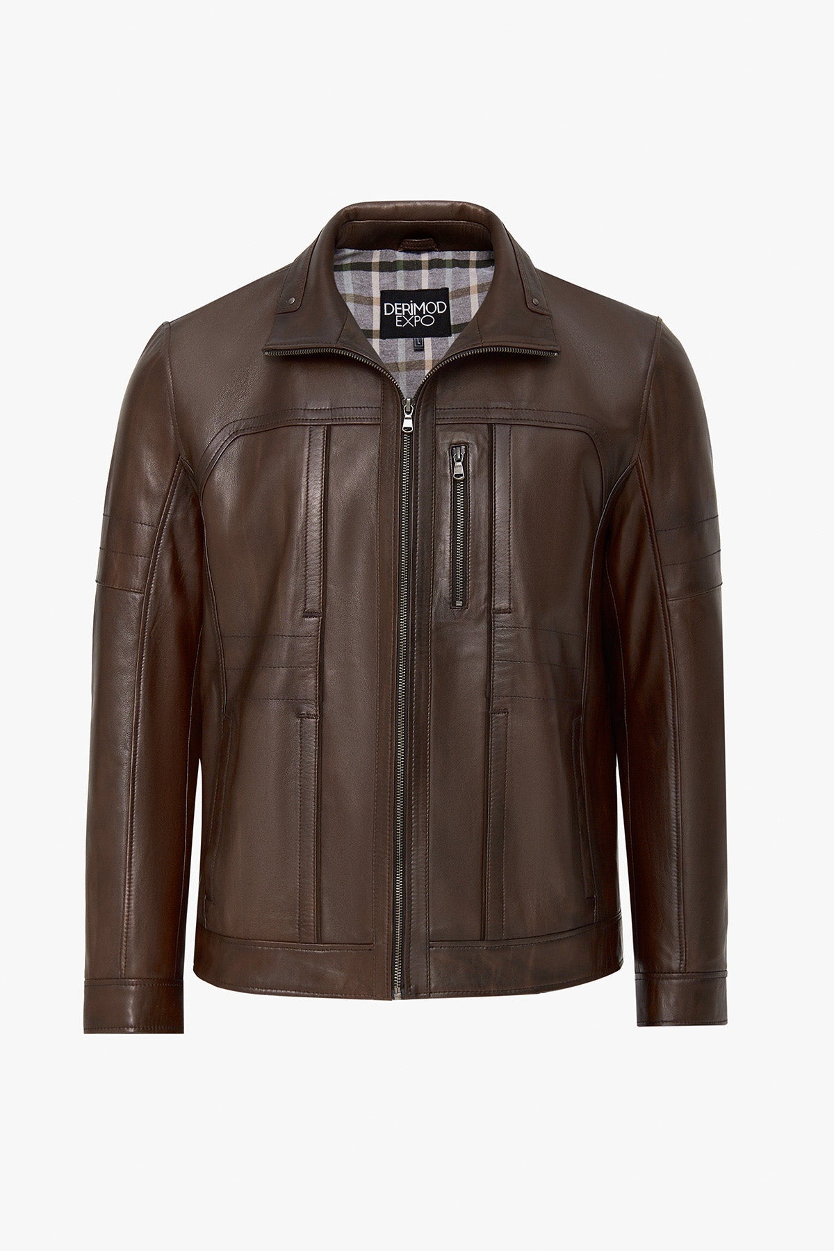 Burno Brown Men’s Leather Jacket