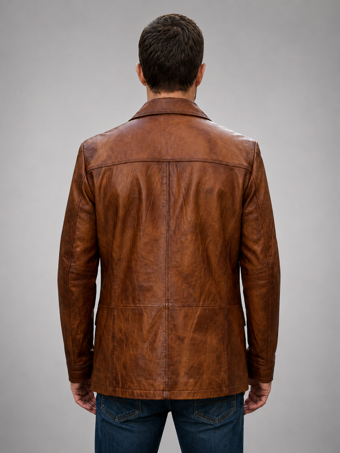 Camel Kevin Brown Coat For Men