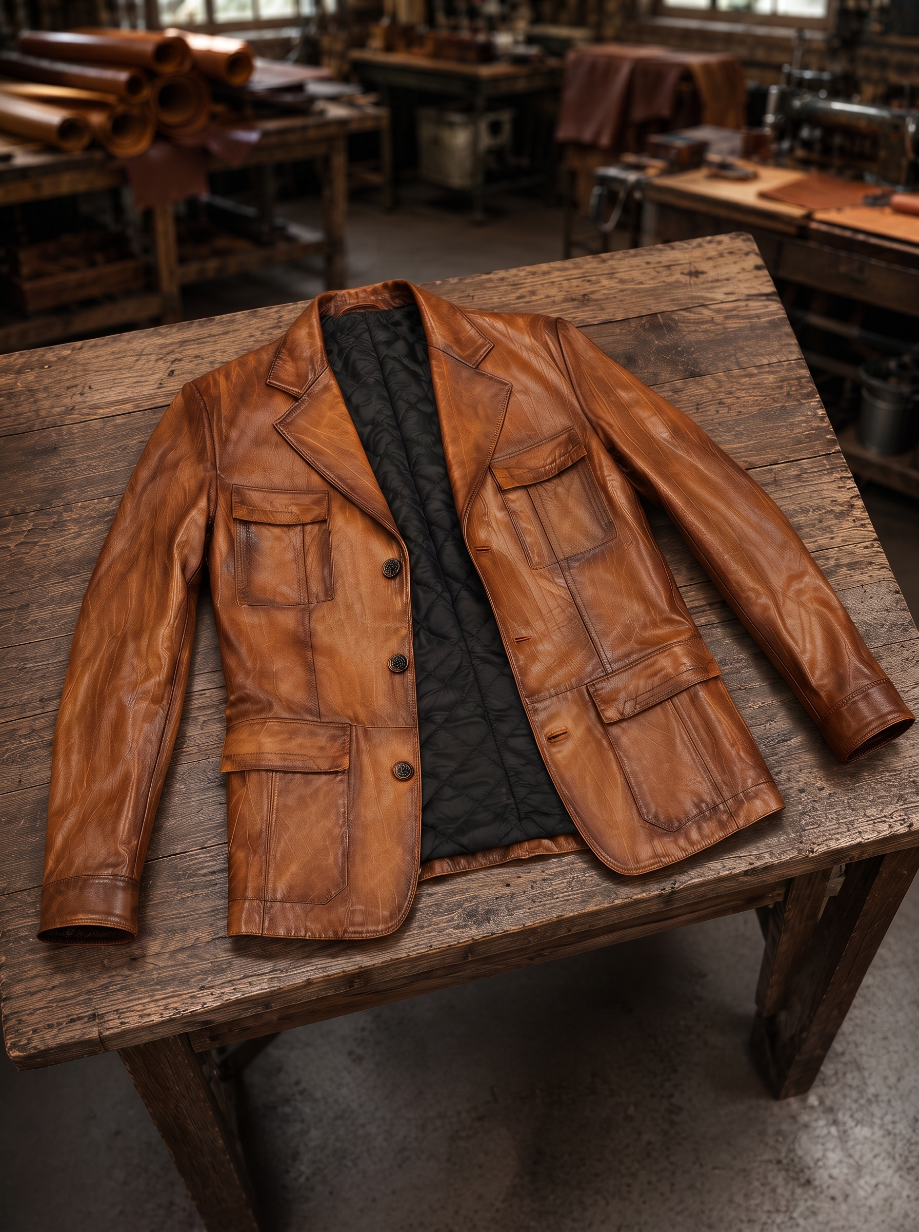 Camel Kevin Brown Coat For Men