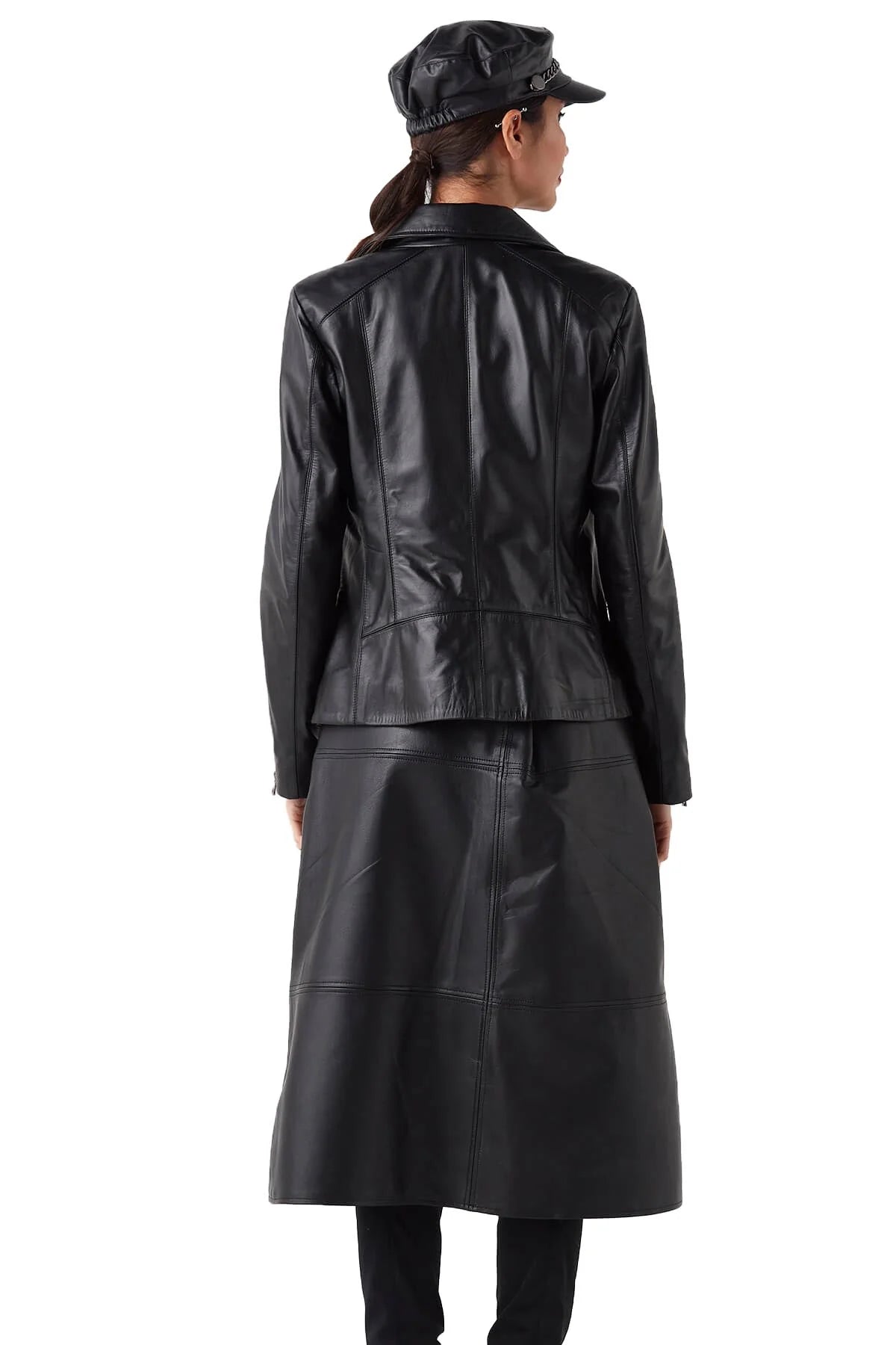 Eleanor Black Stylish Leather Jacket For Women