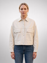 Chaser Box White Women Leather Jacket