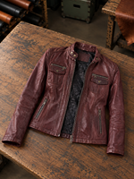 Claret Red Celia Women Leather Jacket
