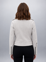 Daisy Ivory Edge Biker Jacket