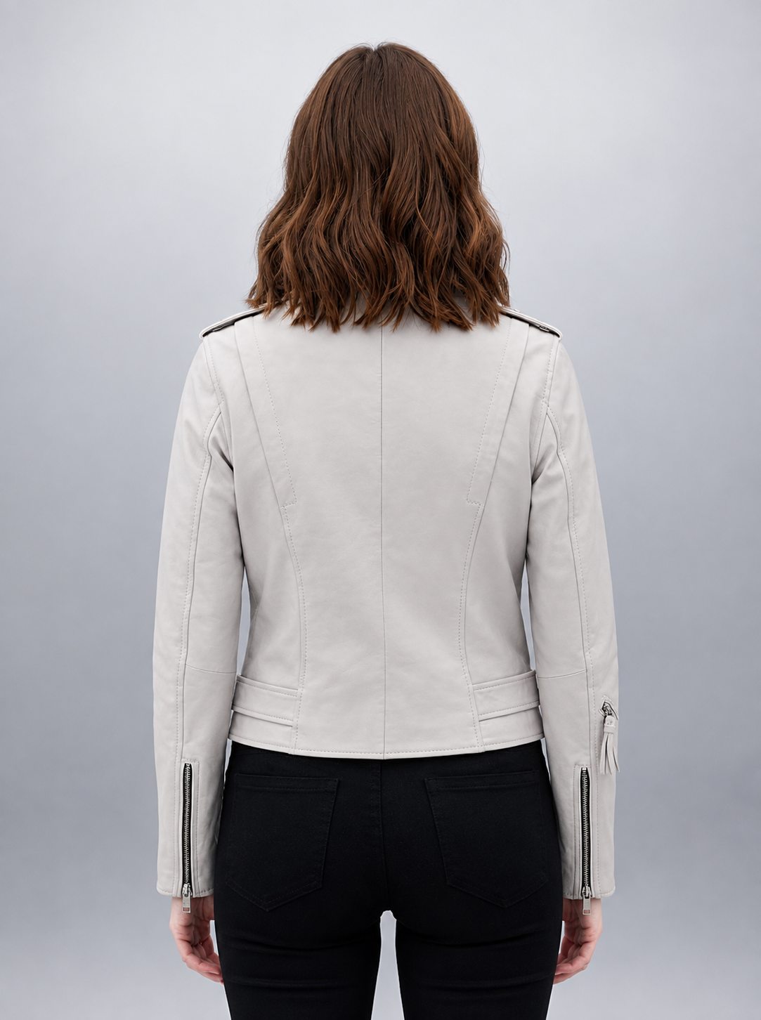 Daisy Ivory Edge Biker Jacket