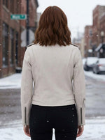Daisy Ivory Edge Biker Jacket