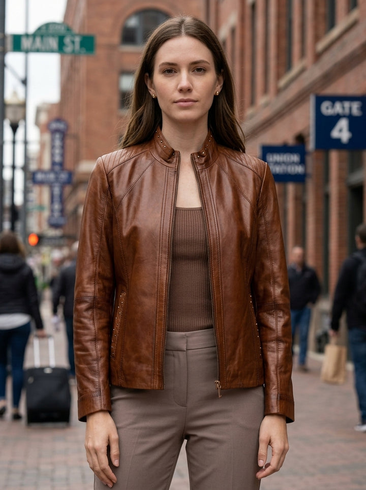 Debra Brown Women Leather Jacket