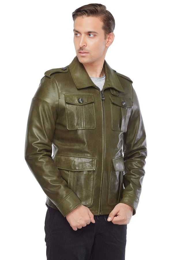 Walter Green Forest Leather Jacket For Men