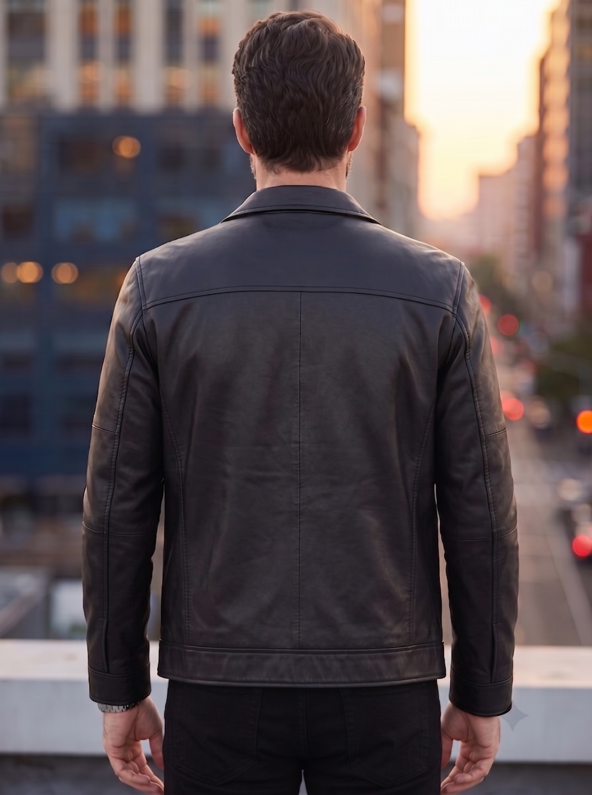 Dominion Rider Black Leather Jacket