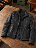 Dominion Rider Black Leather Jacket