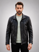 Dominion Rider Black Leather Jacket
