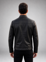 Dominion Rider Black Leather Jacket