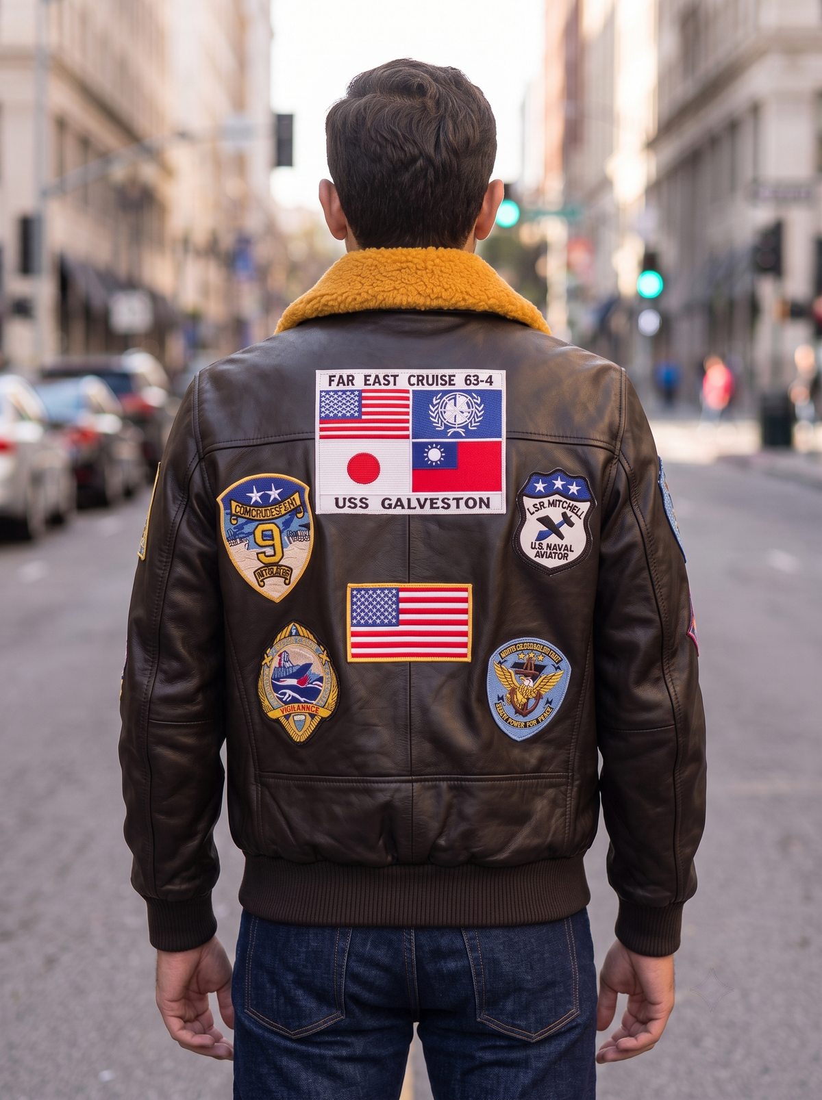 Francisco Dark Brown Leather Jacket For Men