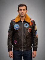 Francisco Dark Brown Leather Jacket For Men