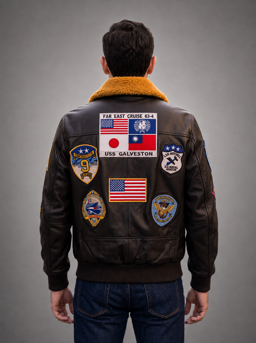 Francisco Dark Brown Leather Jacket For Men