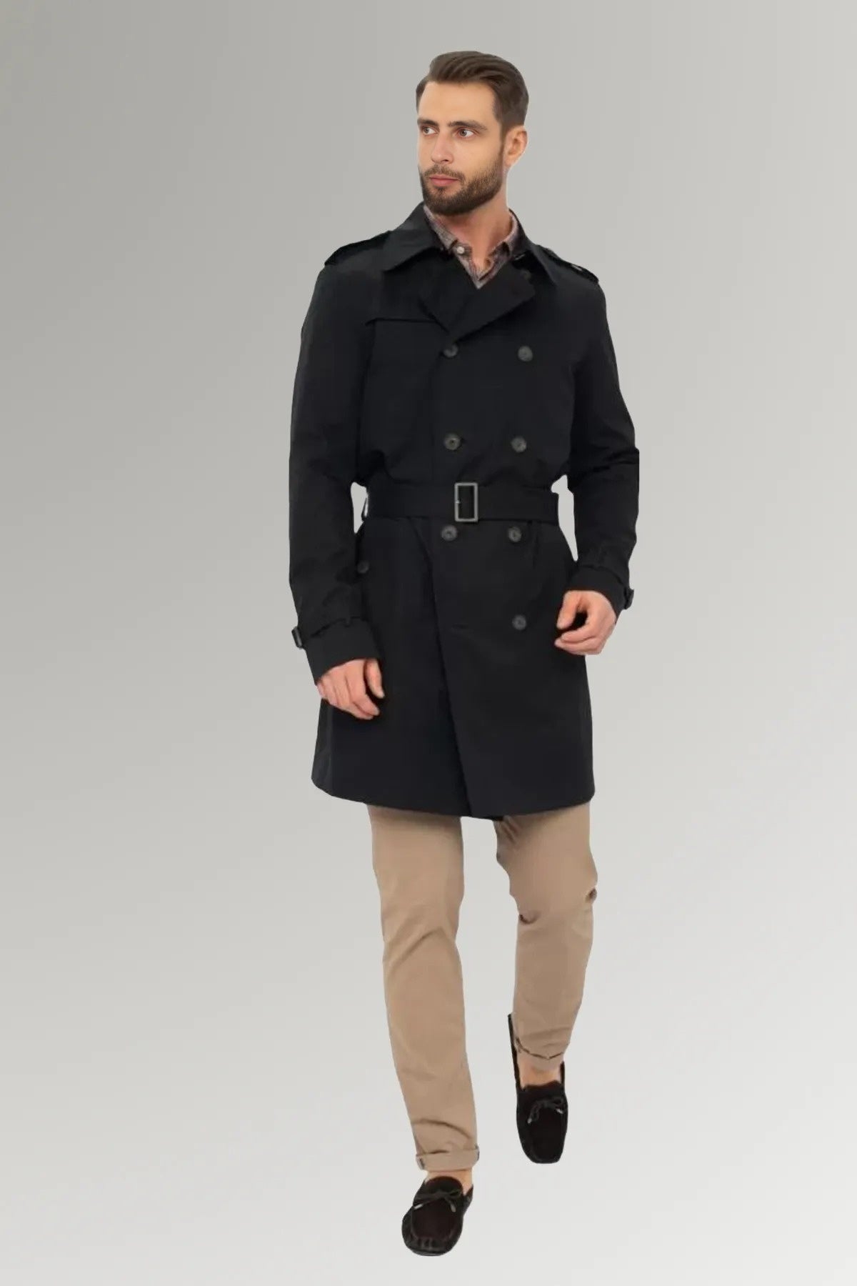 Lynx Black Cotton Jacket For Men