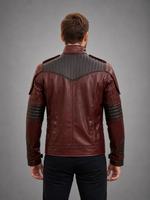 Galaxy Brown Double Shade Leather Jacket For Men