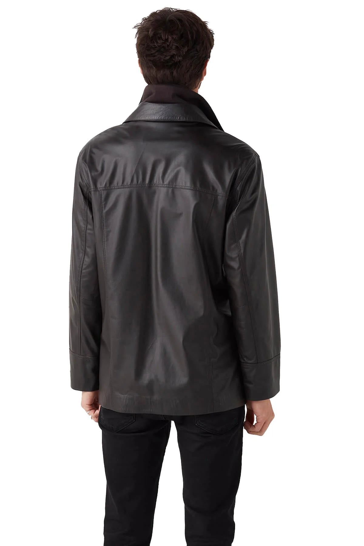 Logan Black Leather Jacket For Men