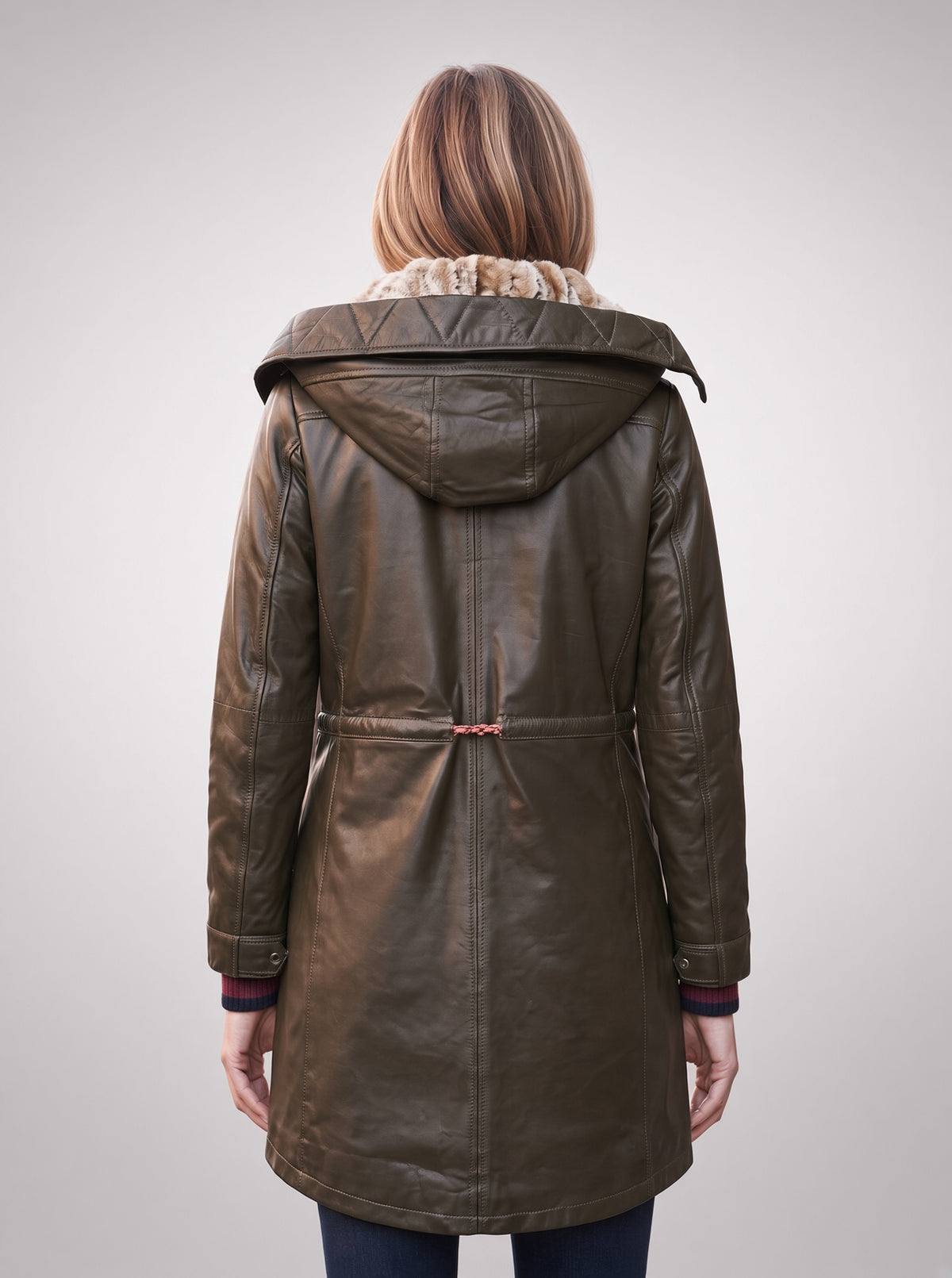 Green Valentina Coat For Women's
