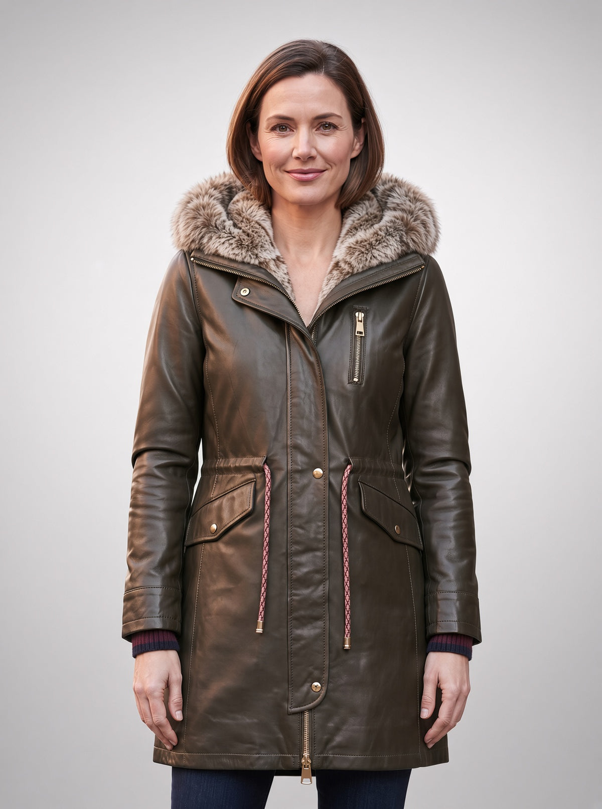 Green Valentina Coat For Women's