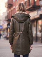 Green Valentina Coat For Women's