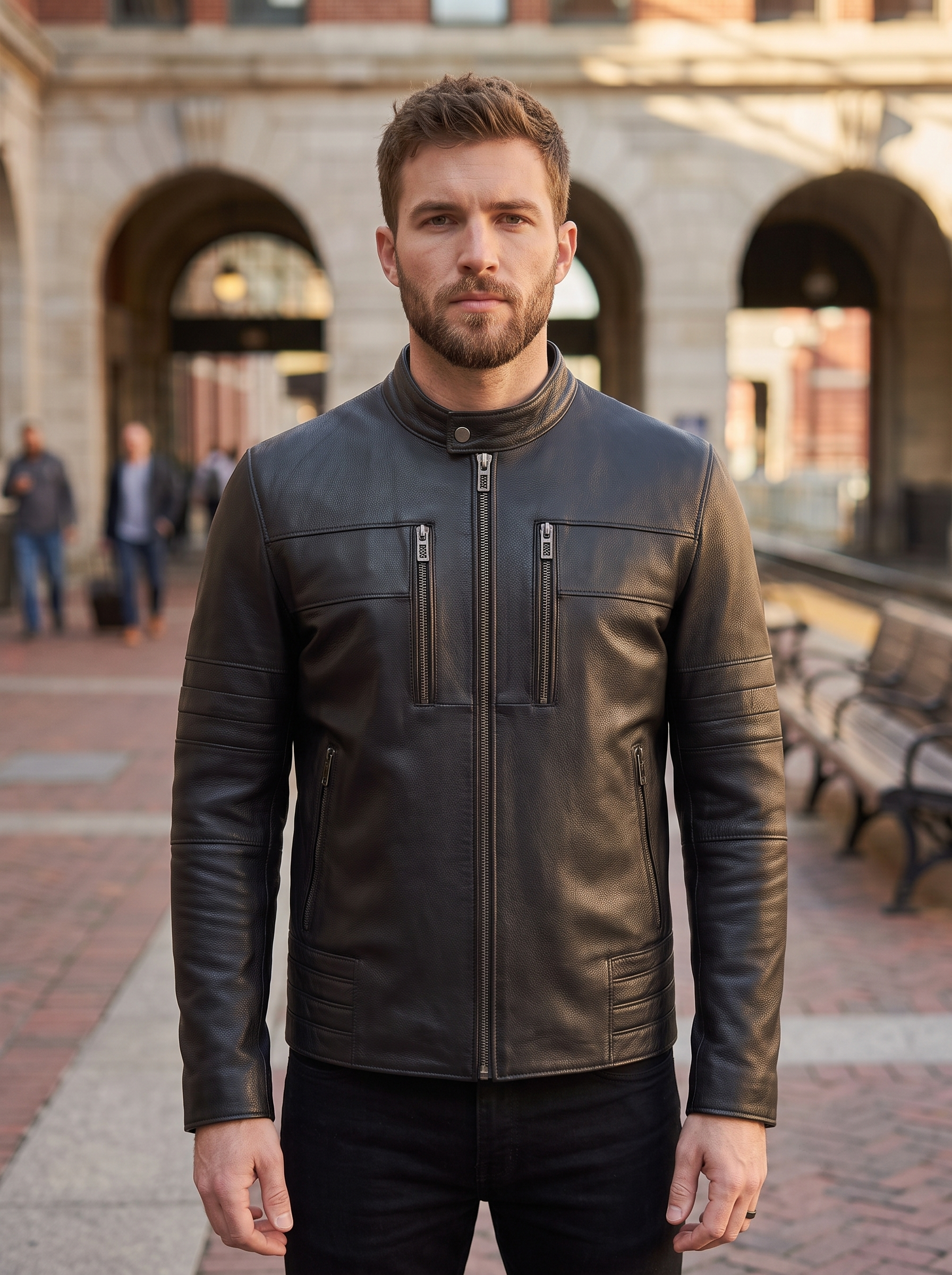 Howard Black Men's Leather Jacket