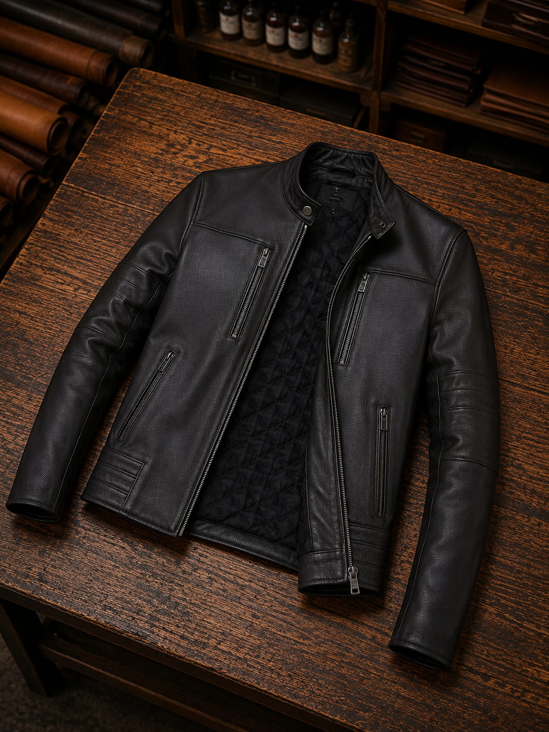 Howard Black Men's Leather Jacket