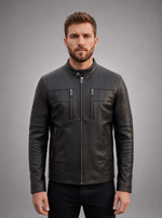 Howard Black Men's Leather Jacket
