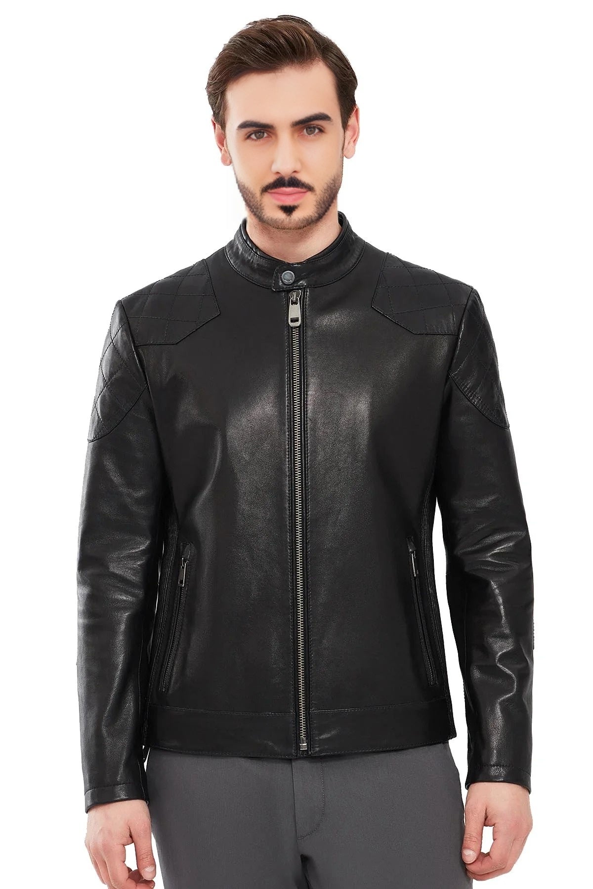 Matheo Real Leather Jacket For Men
