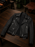 JASSICA WOMEN BLACK LEATHER JACKET