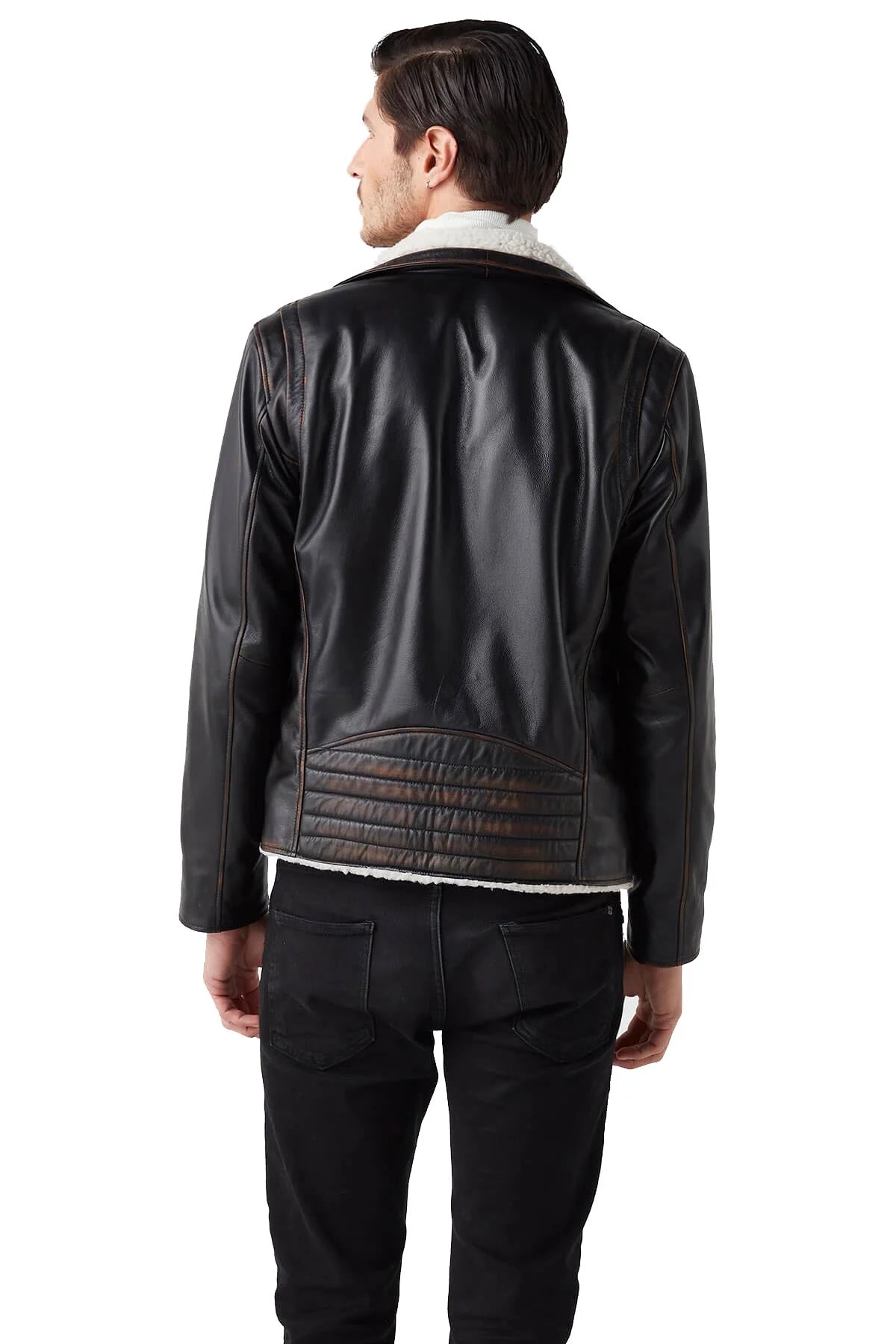 Jahmir Fur Stylish Leather Jacket For Men