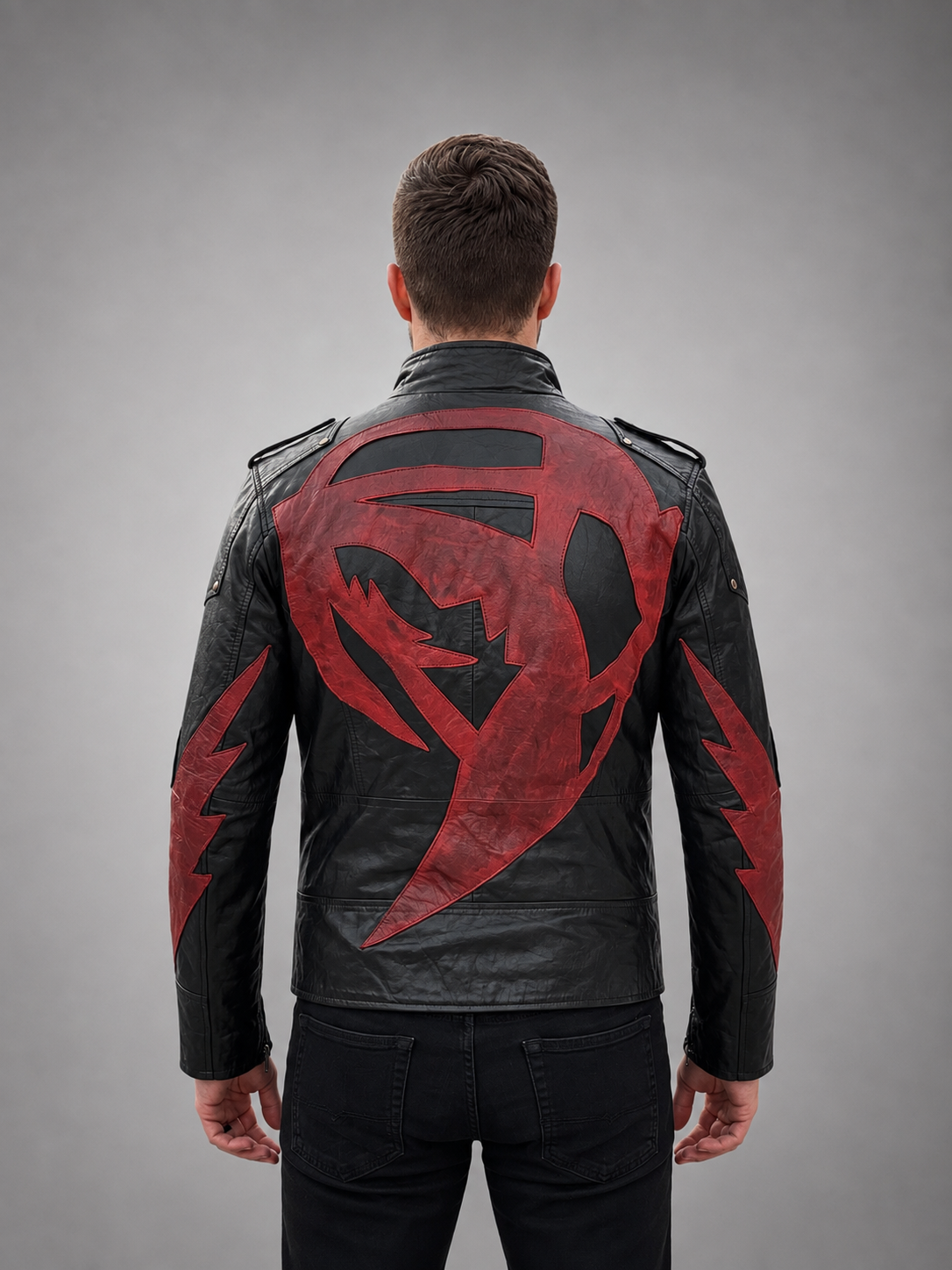 James Heller Black Stylish Leather Jacket For Men