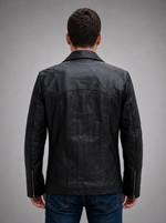 Killing Black Leather Jacket For Men