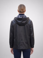 Liana Black Leather Jacket For Women