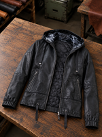 Liana Black Leather Jacket For Women