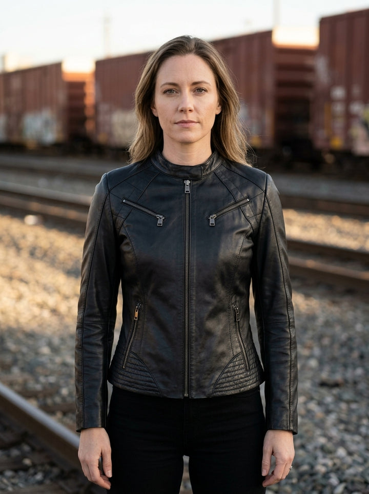 Lucy Stylish Biker Jacket For Women