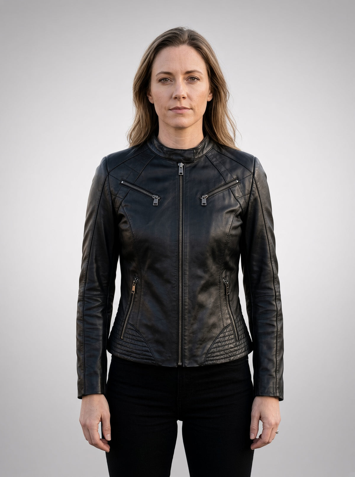 Lucy Stylish Biker Jacket For Women