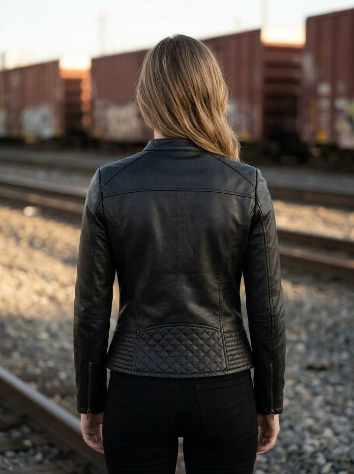 Lucy Stylish Biker Jacket For Women
