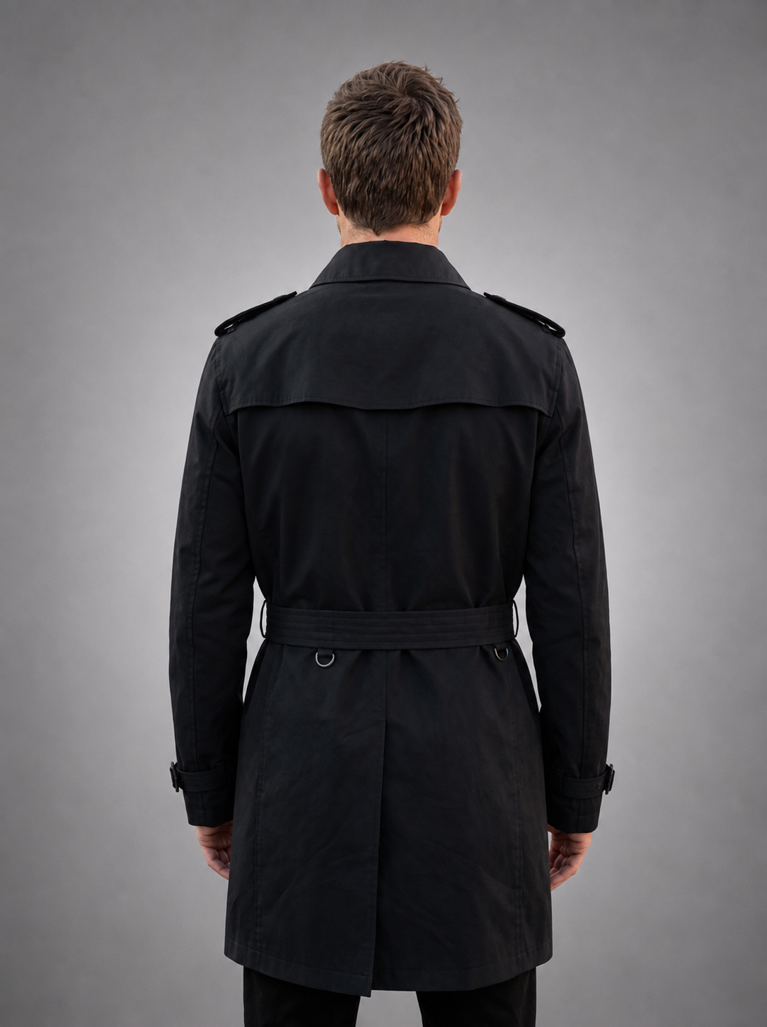 Lynx Black Cotton Jacket For Men