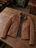 Madonna Brown Leather Jacket For Women