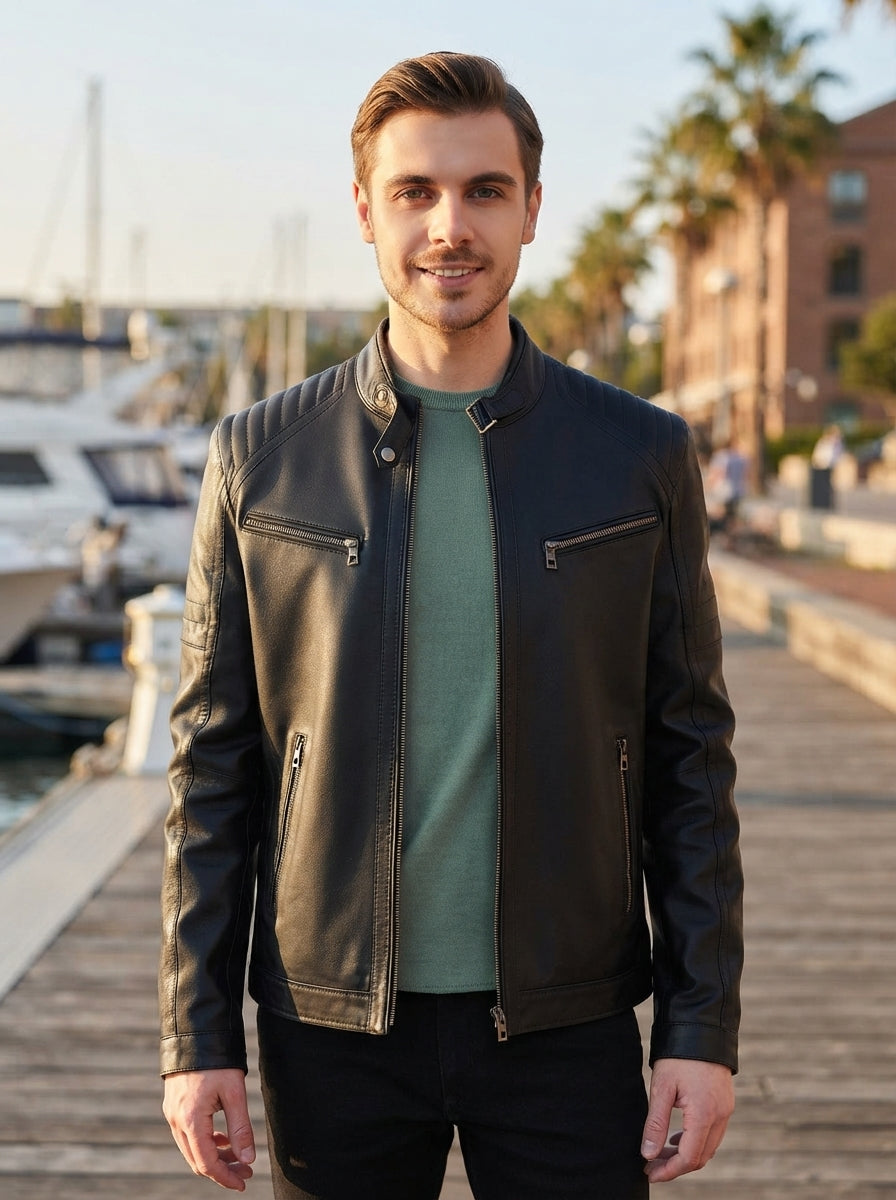 Paul Men’s Black Leather Jacket