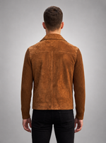 Marcus Brown Men's Suede Leather Jacket