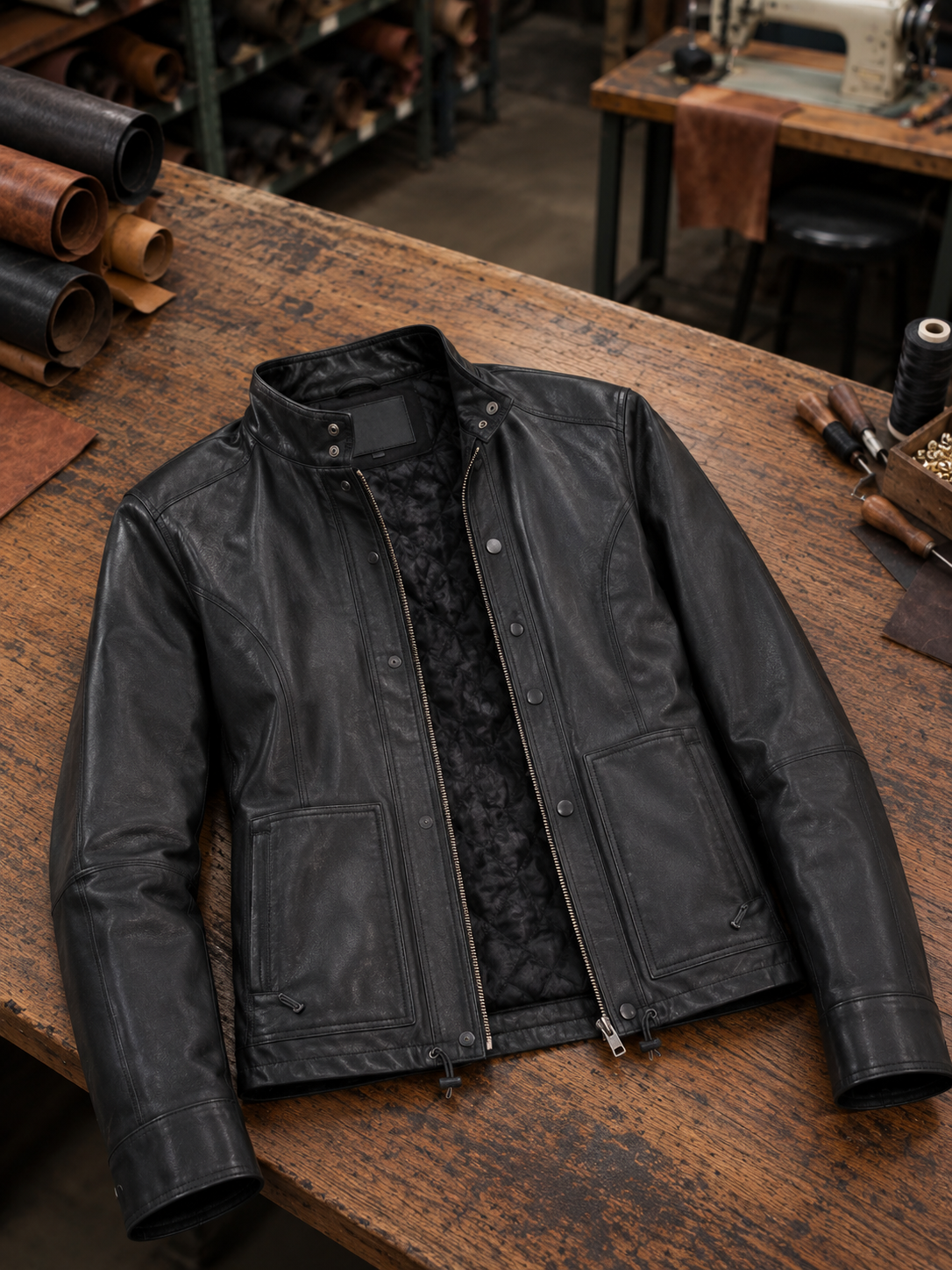 Maria Black Stylish Leather Jacket For Women