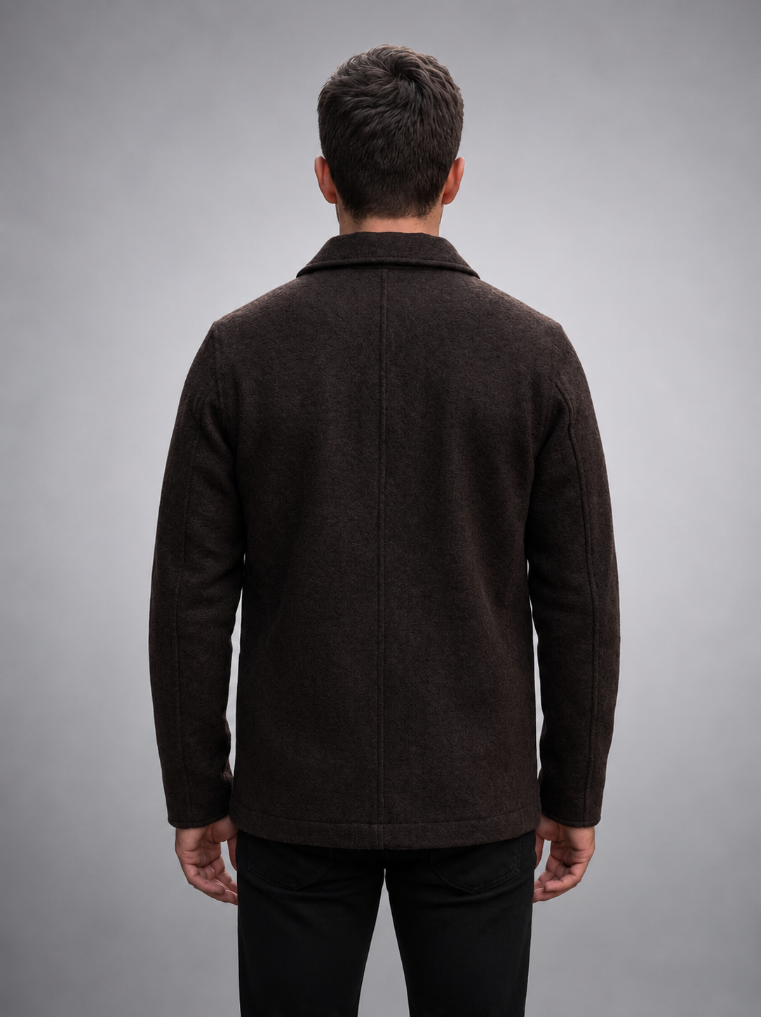 Men’s Premium Dark Brown Leather Chore Jacket